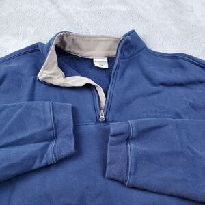 Columbia Sportswear‎ 1/4 Zip Sweater Mens XL Blue Long Sleeve Pullover Fleece